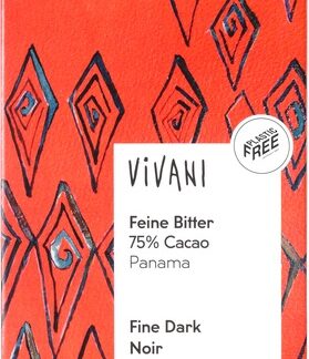 Chocolade puur 75%, 100 gram. Vivani