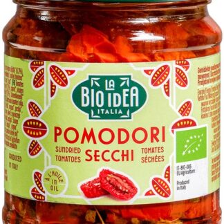 Zongedroogde tomaten in olie, 190 gram. La Bio Idea