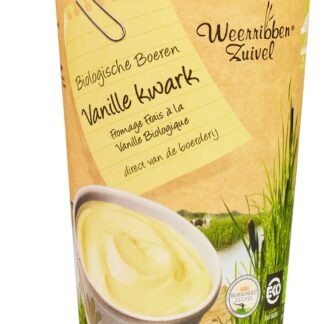 Vanillekwark 500ml.  Weerribben Zuivel