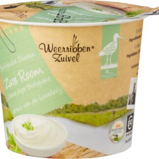 Zure room 125 gram. Weerribben Zuivel