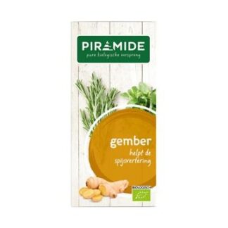 Gember thee, 20 builtjes, Piramide