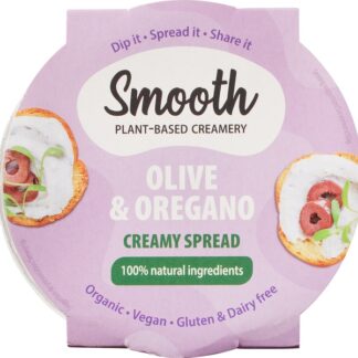 Plantaardige spread olijf oregano, 150 gram. Smooth