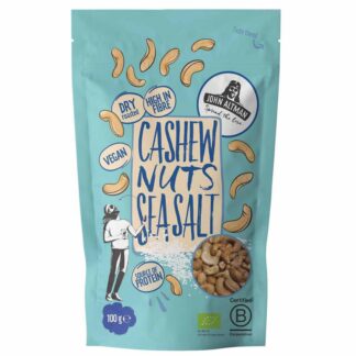 Cashewnoten met zeezout, 100 gram. John Altman