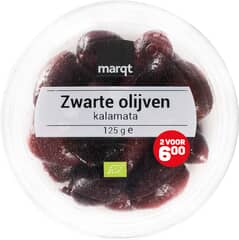 Olijven kalamata, 125 gram. Marqt