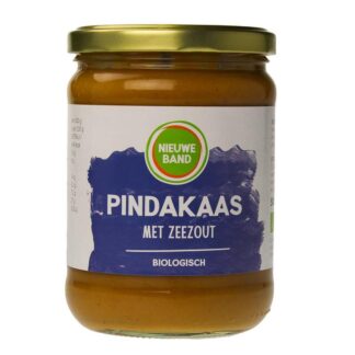 Pindakaas met zeezout, 500 gram. Nieuwe Band