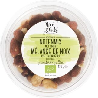 Notenmix met pinda. Geroosterd. 175 gram. Nice& Nuts