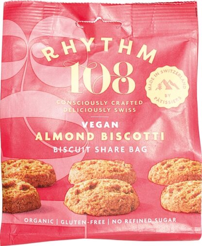 Biscuits amandel, 135 gram.  Rhythm 108