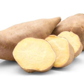 Zoete aardappel/ Bataat witvlezig, 500 gram. De Woag