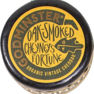 Cheddar oak smoked, cheyney's fortune, 200 gram. Godminster