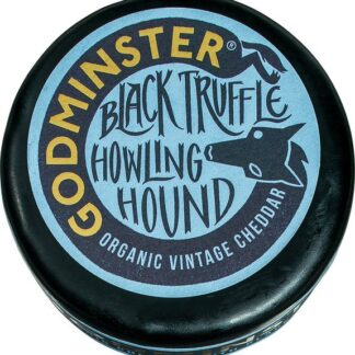 Cheddar black truffle howling hound, 200 gram. Godminster