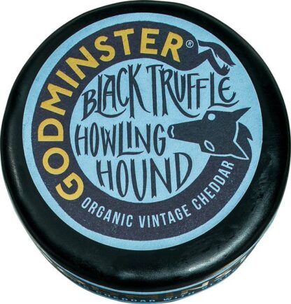 Cheddar black truffle howling hound, 200 gram. Godminster