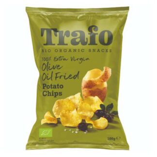Chips aardappel , gebakken in olijfolie., 100 gram