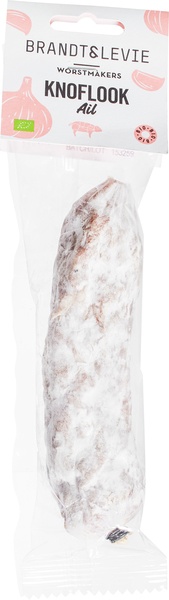 Droge worst met knoflook. Brandt en Levi