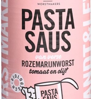 Pastasaus met rozemarijnworst, 500ml. Brandt en Levi