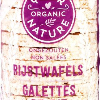 Rijstwafel ongezouten, 100 gram. Your Organic Nature