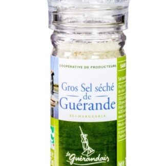 Keltisch zeezout grof met molentje  75 gram. Le Guérandais