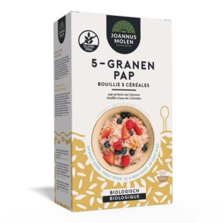 5- granen pap glutenvrij, 300 gram. Joannusmolen