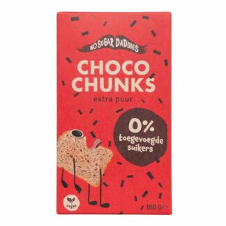 Choco chunks extra puur, 180 gram. No sugar daddies