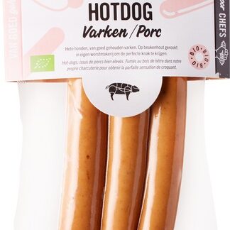 Hotdog varken, 3 stuks. Brandt en Levi