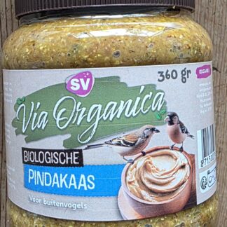 Pindakaas voor vogels 350 gram. Via Organica