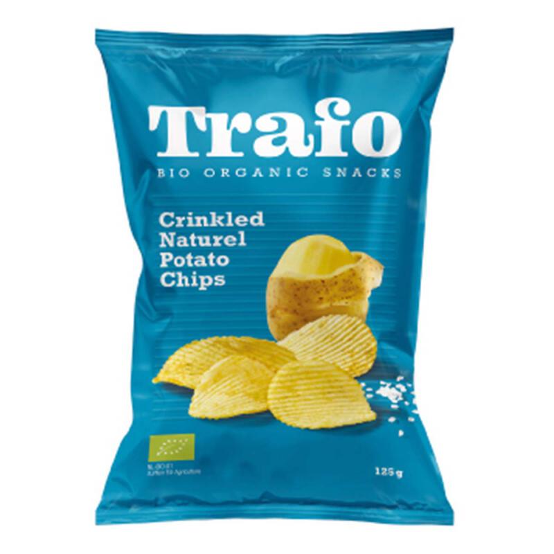 Ribbelchips naturel,125 gram. Trafo